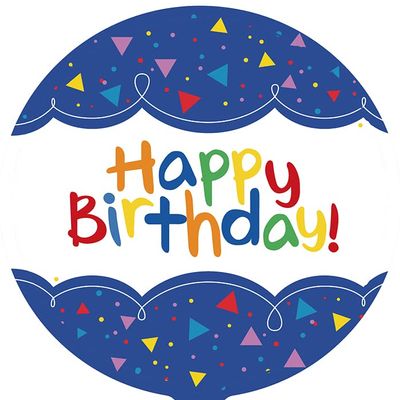 18" Happy Birthday Mylar Balloons - Pack of 10