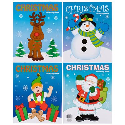 Craft County Holiday Christmas Coloring Book (1 Random Book) 6 Pages