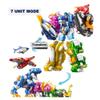 Signim Mminiforce Super Dino 7 Dinosaurs Transformed into one Robot 18.3 x 4.9 x 16.1(in) view 3