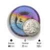 Cryptochips Shiba Inu (SHIB) Galaxy Coin Custom Physical Crypto Coins You Can HODL | Anodization Technology and Electrolytic Coloring view 3