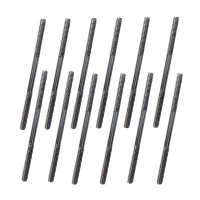12Pcs M3 2.95" Pushrod Connector 304 Stainless Steel Rod Linkage for RC Model Airplane Helicopter Boat Car DIY Parts