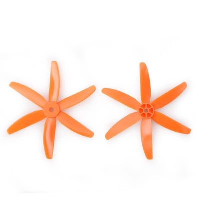 KEYESMINER Drone Accessories for Gemfan 6 Blade 5x4x6 5040 5040R CW CCW Propeller for 1806 2205 Motors for ZMR250 QAV250 280 Drone Quadcopter Props PC 4Pair/8PCS Replaceable (Color : Orange)