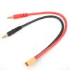 22cm XT60 Male Connector to 4mm Banana Plug Cable 12AWG Adapter Cable for B6 LiPo Battery Charger view 1