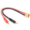 22cm XT60 Male Connector to 4mm Banana Plug Cable 12AWG Adapter Cable for B6 LiPo Battery Charger view 2