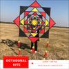 New Giant Octagonal Kite for Adults Single Line Modern Kites with Long Tails view 4
