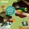 Barcaloo Playground Equipment Bundle Set with Kids Pirate Telescope, Pirate Steering Wheel & Flags, Jungle Gym Playset Accessories for Backyard Swings, Playground Set for Backyards view 3