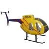 HUIKDY RC Helicopter MD500D 250 Pre-Painted fuselage for 250 Size Helicopters.Suitable for Align T-REX250 Police Yellow Painting view 1
