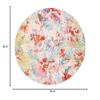 SAFAVIEH Washable Rug Paint Brush Collection - 6'7" Round, Blue & Blush Pink, Slip Resistant & Easy to Clean, Ideal for Living Room, Bedroom, Nursery, Kids Playroom, Dining Space (PTB159M) view 2