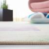 SAFAVIEH Washable Rug Paint Brush Collection - 6'7" Round, Blue & Purple, Slip Resistant & Easy to Clean, Ideal for Living Room, Bedroom, Nursery, Kids Playroom, Dining Space (PTB187M) view 4