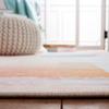 SAFAVIEH Washable Rug Paint Brush Collection - 6'7" Round, Pink & Blue, Slip Resistant & Easy to Clean, Ideal for Living Room, Bedroom, Nursery, Kids Playroom, Dining Space (PTB189U) view 4