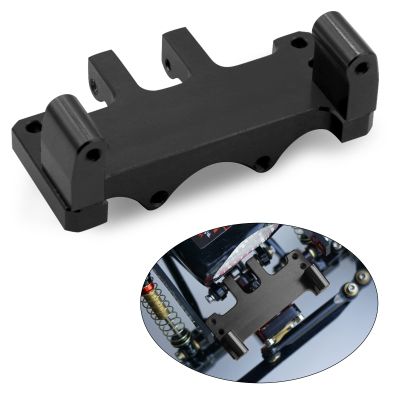 OGRC Porous Adjustable RC Servo Mount Metal Steering Servo Mount Bracket for Axial SCX24 Deadbolt / C10 / JLU Gladiator/Bronco Upgrades Parts (Black)