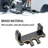 OGRC Brass Servo Mount Adjustable Brass Steering Servo Mount Bracket for Axial SCX24 Deadbolt / C10 / JLU Gladiator/Bronco Upgrades Parts (Black Gold) -13.2g view 3