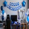17th Birthday Party Decorations Blue for Boys, Happy Birthday Banner Blue Number 17 Birthday Star Foil Balloons Latex Confetti Balloons for Boys Him Son17 Year Old Birthday Supplies(17th) view 3