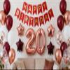 20th Birthday Party Decorations Rose Gold for Women, Happy Birthday Banner Rose Red Number 20 Balloons Star Foil Balloons 20th Birthday Confetti Balloons for Girls 20 Years Old Birthday Party(20th) view 1