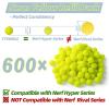 600 Rounds Refill Pack Balls Ammo for Nerf Hyper Blaster Series Stock Up Hyper Games view 2