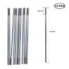 12Pcs M3 4.72" Pushrod Connector 304 Stainless Steel Rod Linkage DIY Parts for RC Model Airplane Helicopter Boat Car view 2