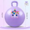 PlayZap Hopper Balls for Kids 3-8, 18 Inches Bouncy Ball with Handle, 18" Inflatable Bouncing Hopper, 45cm Jumping Toys, Garden Hopping Toys Girls Boys Gifts (Light Purple) view 3