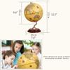 CEMU Classic Globe Elegant Wooden Basic S -Shaped Design World Geophysic Geographical Environment Children's Adult Office Decoration Earth Children and Adults view 2