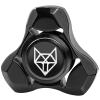 FREELOVE Metal Fidget Spinner for Adults, Stainless Steel Heavy Spinning Toys, Small Mini Fox Hand Gyro, Bearing Premium Long High Spin Fidget Block, Black view 1