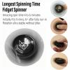 FREELOVE Metal Fidget Spinner for Adults, Stainless Steel Heavy Spinning Toys, Small Mini Fox Hand Gyro, Bearing Premium Long High Spin Fidget Block, Black view 4