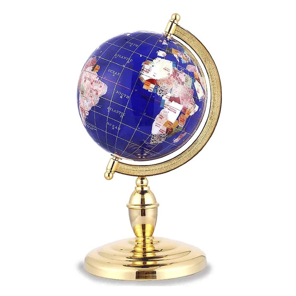 CEMU Classic Globe Elegant Classic World Gelast 360 Rotation of The World and Metal Gelast Adults Discover The World Learning Toys Children and Adults