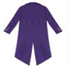 Agoky Boys Renaissance Steampunk Tailcoat Jacket Vampire Cosplay Vintage Costume Overcoat for Halloween Purple 16 Years view 4