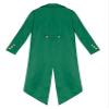 Agoky Boys Renaissance Steampunk Tailcoat Jacket Vampire Cosplay Vintage Costume Overcoat for Halloween Dark Green 16 Years view 4