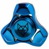 FREELOVE Metal Fidget Spinner for Adults, Stainless Steel Heavy Spinning Toys, Small Mini Fox Hand Gyro, Bearing Premium Long High Spin Fidget Block, Blue view 1