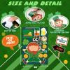 100 Pcs St. Patricks Make Your Own Stickers Shamrock Sticker Sheets for DIY St. Patrick's Day Party Craft Favors (Shamrock Style) view 2