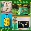 100 Pcs St. Patricks Make Your Own Stickers Shamrock Sticker Sheets for DIY St. Patrick's Day Party Craft Favors (Shamrock Style) view 4