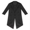Agoky Boys Renaissance Steampunk Tailcoat Jacket Vampire Cosplay Vintage Costume Overcoat for Halloween Black 16 Years view 3