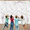 Wiooffen 2pcs Giant Thanksgiving Coloring Tablecloth Posters Activity 82x 47 for Kids, Autumn Big Fall Paper Color-in Poster Table Cover Arts and Crafts for Kids Preschool Kindergarten Classroom view 1