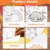 Wiooffen 2pcs Giant Thanksgiving Coloring Tablecloth Posters Activity 82x 47 for Kids, Autumn Big Fall Paper Color-in Poster Table Cover Arts and Crafts for Kids Preschool Kindergarten Classroom view 4