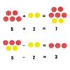 DNB 2-Color Foam Counters - 1 Inch Red-Yellow Double-Sided Math Counters, Early Learning Counting Chips, 600 Pieces view 3
