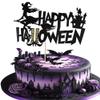 1 Pack Happy Halloween Cake Topper Witch Leg Cake Picks Trick or Treat Halloween Theme Baby Shower Kids Birthday Party Cupcake Decorations Supplies view 1