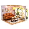 Flever DIY Miniature House Kit, Tiny Home Kit with LED Light, Mini House Build Craft Kits for Adults and Teens, Home Decor Creative Gift for Family/Friends(Warm Moment) view 1