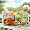 Flever DIY Miniature House Kit, Tiny Home Kit with LED Light, Mini House Build Craft Kits for Adults and Teens, Home Decor Creative Gift for Family/Friends(Warm Moment) view 2