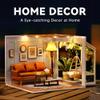 Flever DIY Miniature House Kit, Tiny Home Kit with LED Light, Mini House Build Craft Kits for Adults and Teens, Home Decor Creative Gift for Family/Friends(Warm Moment) view 3
