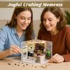 Flever DIY Miniature House Kit, Tiny Home Kit with LED Light, Mini House Build Craft Kits for Adults and Teens, Home Decor Creative Gift for Family/Friends (Leisurely Coffee Shop) view 3