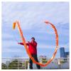 LXLZYXSF Dragon Dance Ribbon Flowy Spinning & Shaking Poi, Streamer with Rod, Elderly Grown-Up Outdoor Exercise Ribbon, (Color : A, Size : 5m/16ft Length) view 1