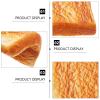 ULTECHNOVO Fake Bread, 2pcs Artificial Bread Simulation Food Model Kitchen Prop Fake Toast Sliced for Kitchen Home Party Halloween Decoration view 4