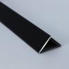 ZAQYCM Wall Edge Protector Black, Self Adhesive Wall Corner Guard Aluminum for Wood/Tile/Glass Walls, Floor Edge Trim Peel and Stick, Frosted Finish Stair Nosing view 1