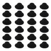 ASUNFO 24 Pcs Mini Top Hat Miniature Tiny Formal Hats Felt for Crafts Doll Accessories Christmas Party Ornaments Black 1.6" view 1