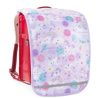 N4150800 Girls' School Bag Cover, Reflective, Rain, School Bag Cover, Reflective Material (Reflector), Unicorn Fantasy
