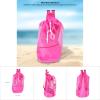 Tote Sand Away Drawstring for Kids Beach Toy Bag Swim and Pool Toys Balls Storage Bags for Picnic, Mesh Beach Backpack, Swimming, Outdoor Activities, Toy Not Included (Pink), Mesh Beach Backpack, view 2