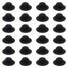 ASUNFO 24 Pcs Mini Top Hat Miniature Tiny Formal Hats Felt for Crafts Doll Accessories Christmas Party Ornaments Black 2.3" view 1