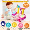 Kids Drum Set for Toddlers 1-3 Musical Baby Girl Toys for 1 Year Old Girl Gifts Educational Microphone Instruments Toys 12-18 Months Toddler Toys Age 1-2 Birthday Gifts Presents for 6 9 12 Months view 4