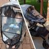 1PC PVC Universal Baby Stroller Rain Cover Dust Wind Pram Accessory Windproof from Snow Travel Weather for Jogging Pushchairs Ventilation Clear view 3