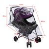 1PC PVC Universal Baby Stroller Rain Cover Dust Wind Pram Accessory Windproof from Snow Travel Weather for Jogging Pushchairs Ventilation Clear view 4