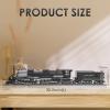 Chunbrommisam Steam Model Train Building Blocks, Build The Train Building Bricks Set, Large Locomotives Display Toy with Train Tracks,Top Present for Train Lovers (1608 Pcs) view 2